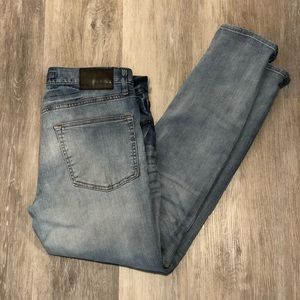 Light Blue Express Skinny Stretch Jeans 31x30